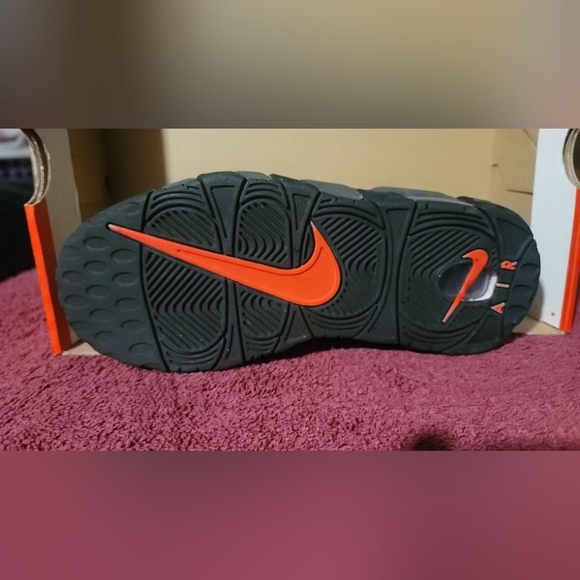 [Y-4]=(W-5.5) Nike Air More Uptempo GS  'Medium Ash SirenRed White' - Picture 7 of 9